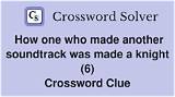 Complete the Crossword: Soundtrack Score for a Movie