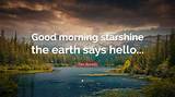 Good Morning Starshine the Earth Says Hello Tiktok Origin & Song